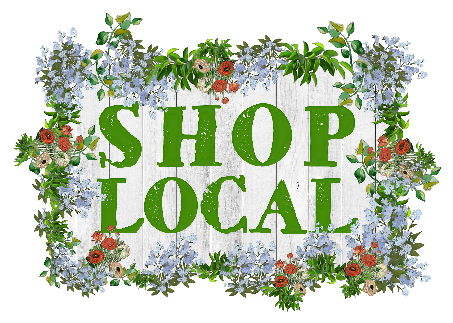 Shop local sign